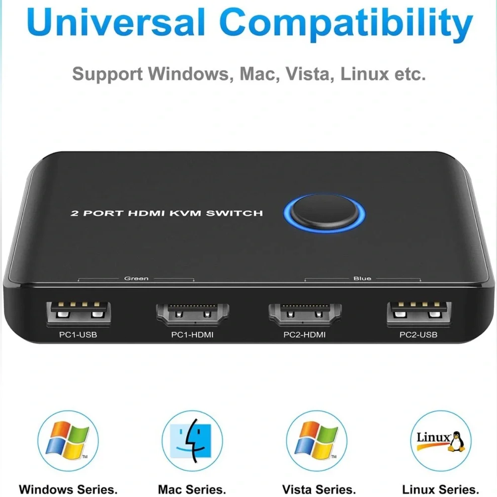 2 Port HDMI KVM Switch - Picture 5 of 7